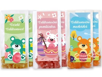 1004 cajovi medvidci velikonoce vse 2x