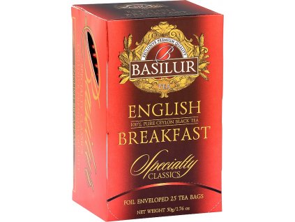 Basilur Specialty English Breakfast přebal 25x2g