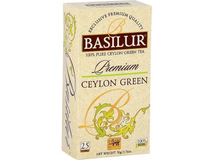 Basilur Premium Ceylon Green nepřebal 25x2g