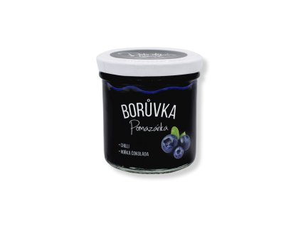 Dobroty z hor džem Borůvka chilli, hořká čokoláda