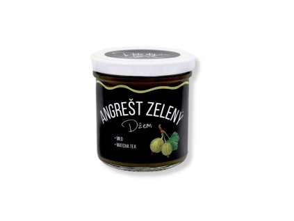 Dobroty z hor džem Angrešt zelený med, matcha tea nízká kvalita 2