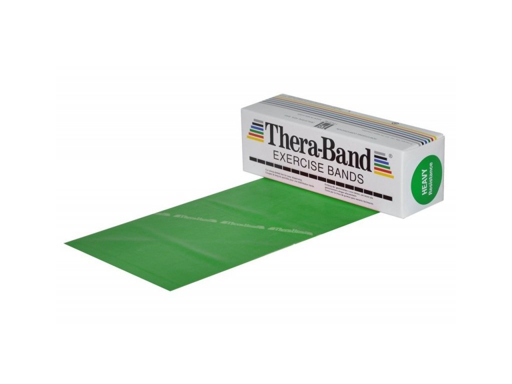 Thera-Band posilňovacia guma 5,5 m, zelená, silná
