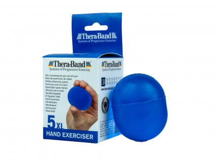 Thera-Band Hand Exerciser XL - posilňovač ruky - gélová gulička, modrá - tvrdá