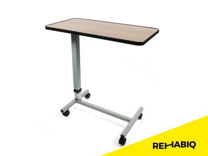 Rehabiq Stolík k lôžku pojazdný, výškovo nastaviteľný
