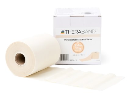087453201109 50110 Thera Band posilovací guma 45,5 m, béžová, velmi slabá 2