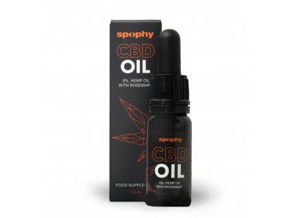 Spophy CBD Oil 5%, CBD olej s rozmarýnem