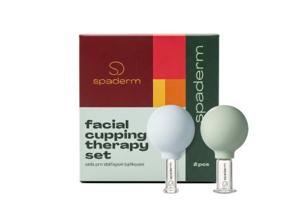 Spaderm Facial Cupping Therapy Set, sada skleněných baněk na obličej