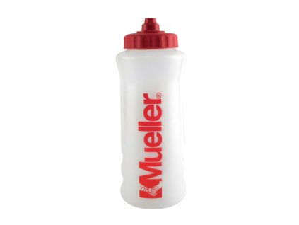 Mueller ATHL Sport Bottles, sportovní láhev, bílá s červeným víčkem