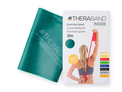 8594180680043 12764 Thera Band posilovací guma 2 m, zelená, silná