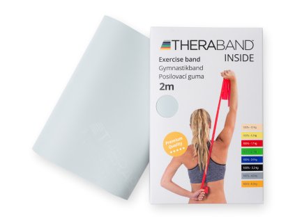8594180680074 501701 Thera Band posilovací guma 2 m, stříbrná, super silná