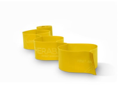 Image Large THER CLX 5ft Resistance Band Rolled Yellow