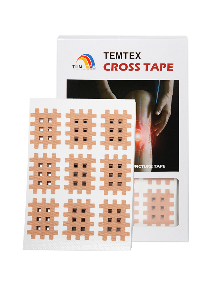 TEMTEX Cross Tape A, béžová 2,1 x 2,7 cm – 180 ks
