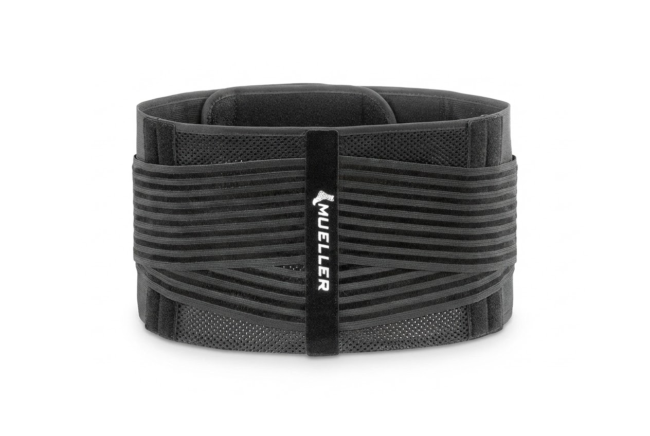 Mueller Lumbar 4-in-1 Back Brace, bederní pás s hřejivým/chladivým sáčkem