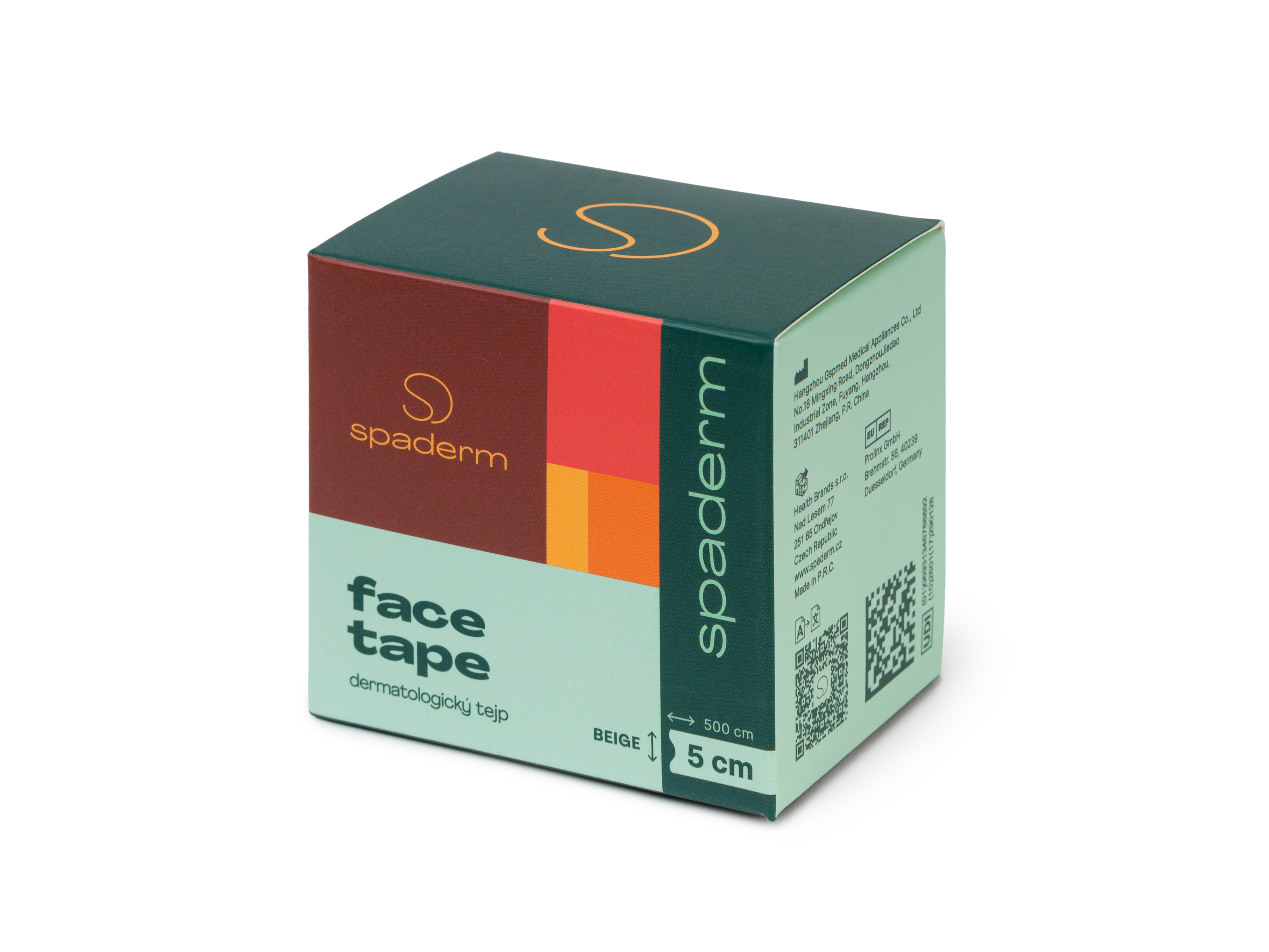 Spaderm Face Tape, tejpovací páska na obličej, 5 cm x 5 m (obrázek 5)