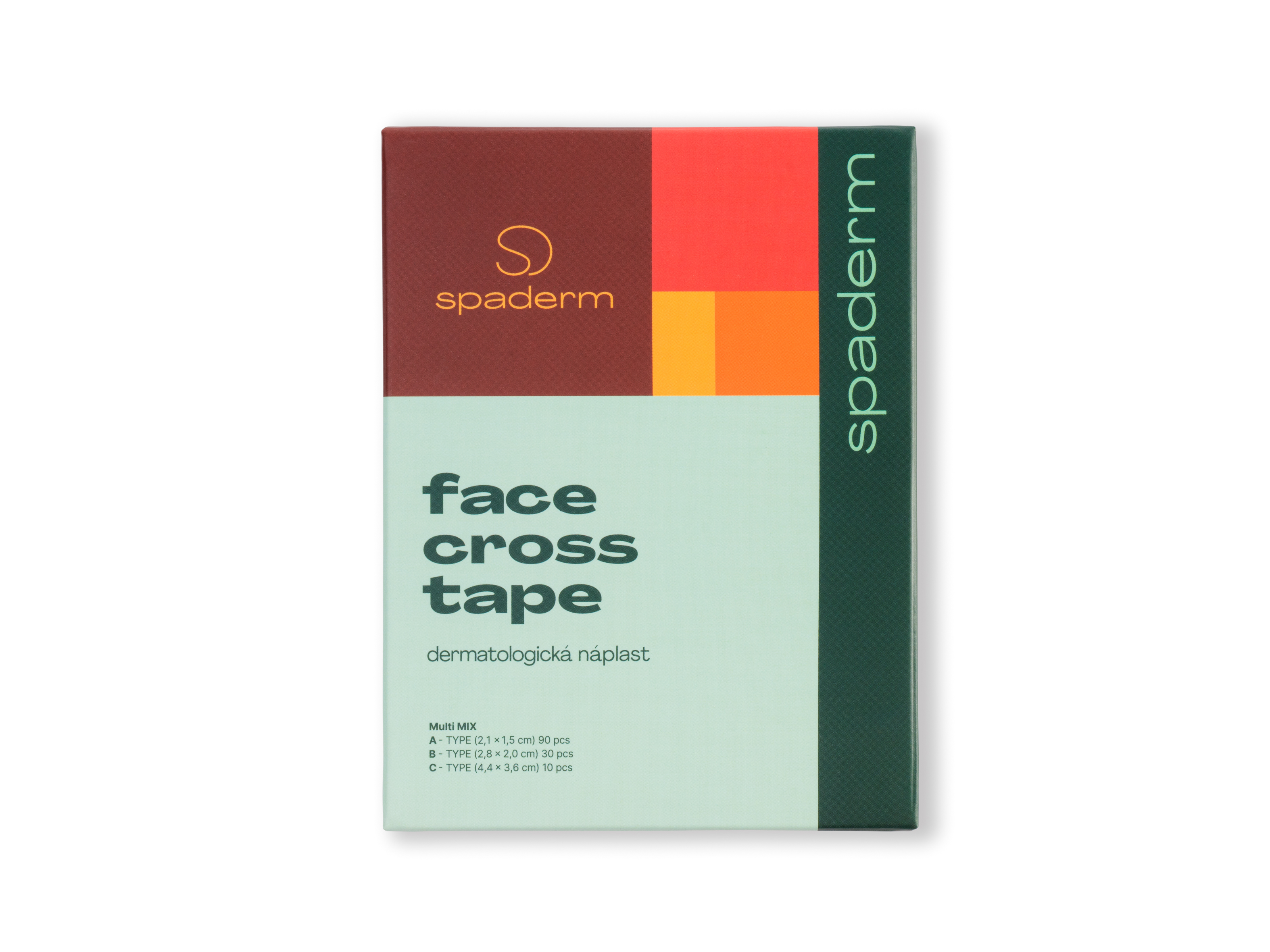 Spaderm Face Cross Tape, Mix - 130 ks (obrázek 4)