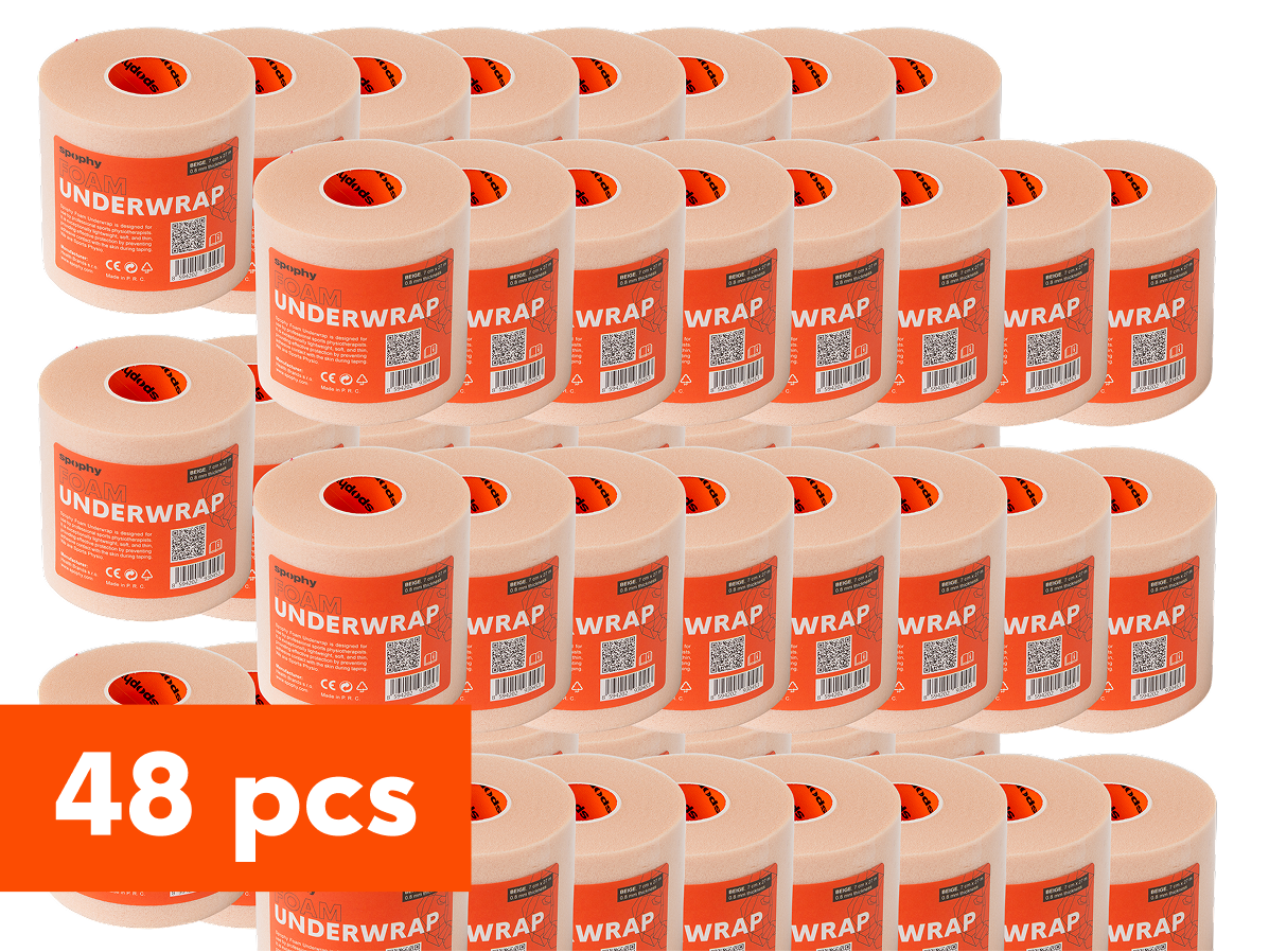 Spophy Foam Underwrap Beige, podtejpovací molitanová páska béžová 7cm x 27 m, 48 ks