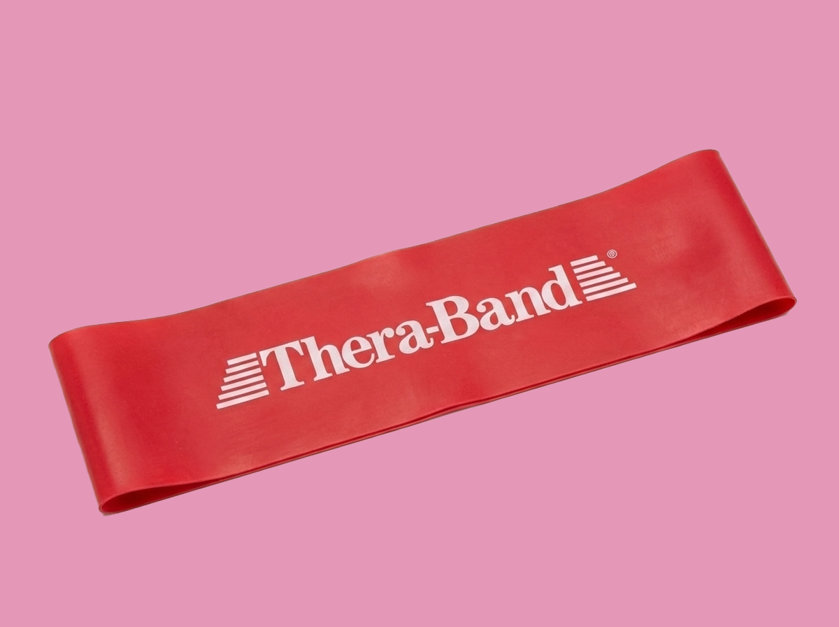 Thera-Band Loop 7,6 x 30,5 cm, červená, středně silná