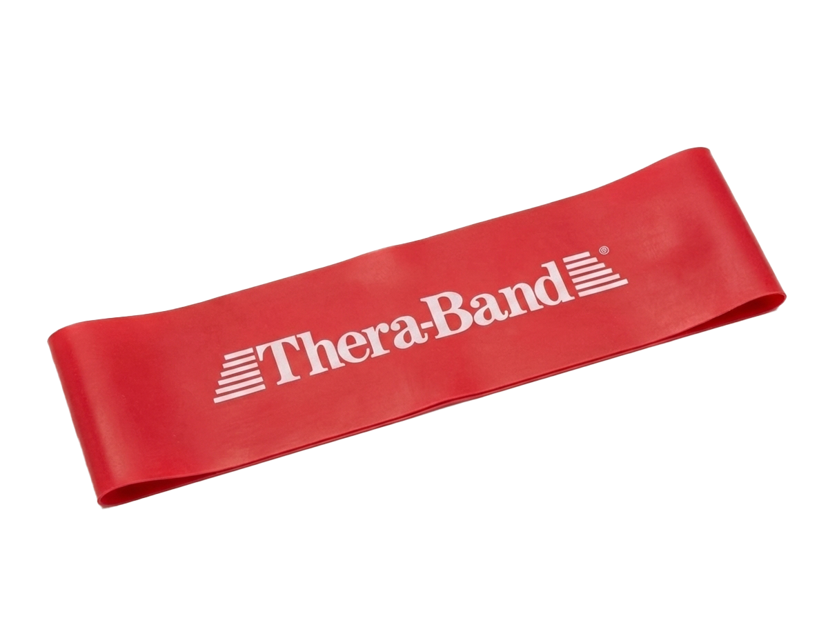 Thera-Band Loop 7,6 x 30,5 cm, červená, středně silná