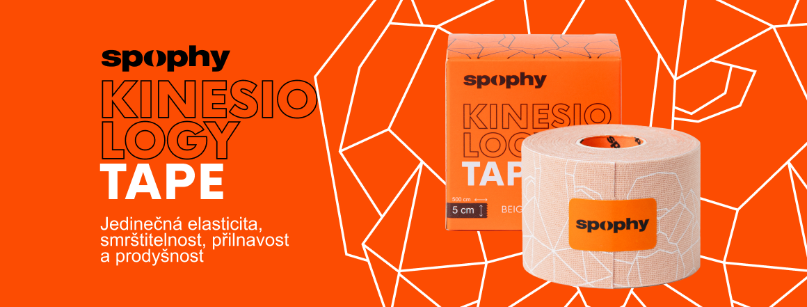 Spophy Kinesiology Tape Black, tejpovací páska černá