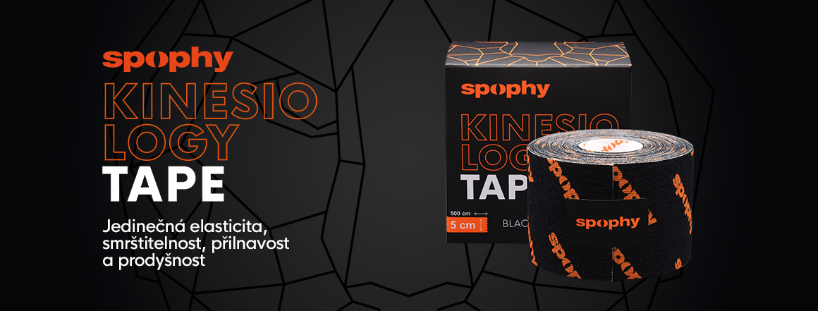 Spophy Kinesiology Tape Black, tejpovací páska černá