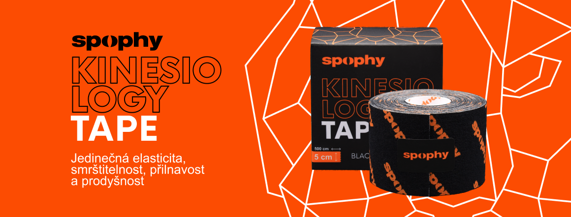 Spophy Kinesiology Tape Black, tejpovací páska černá