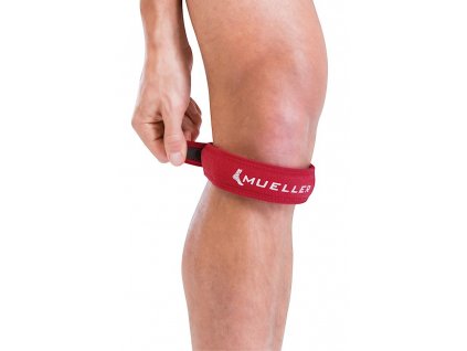 Mueller Jumper's Knee Strap Red, podkolenní pásek červený