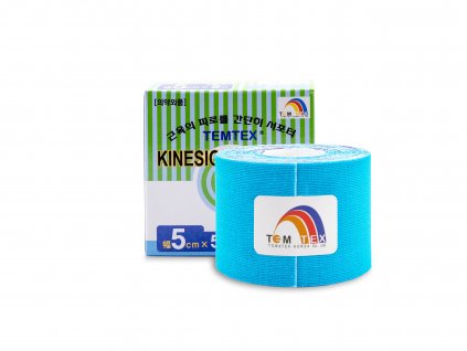 TEMTEX kinesio tape Classic, modrá tejpovací páska 5 cm x 5 m