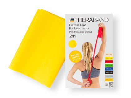 Thera-Band Inside posilovací guma 2 m, žlutá, slabá