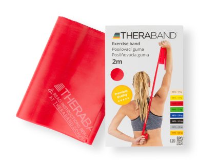 Thera-Band Inside posilovací guma 2 m, červená, středně silná