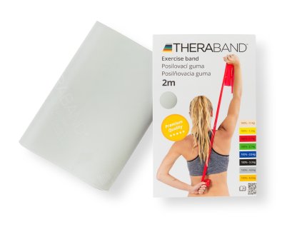 Thera-Band Inside posilovací guma 2 m, stříbrná, super silná