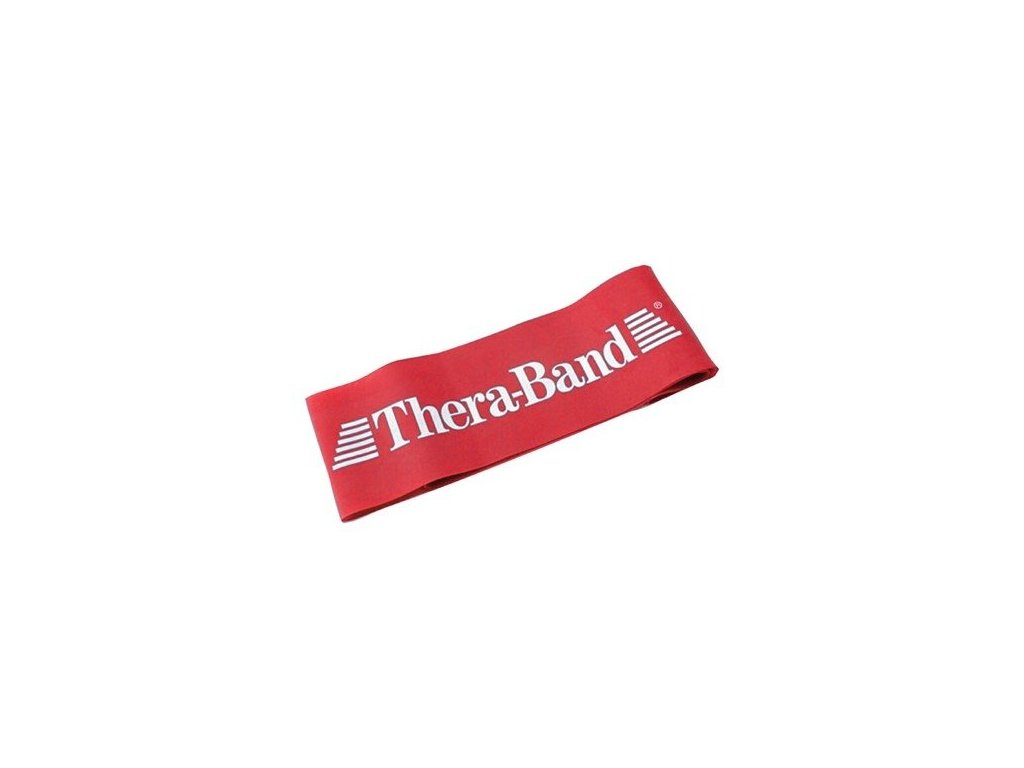 Thera-Band Loop 7,6 x 30,5 cm, červená, středně silná