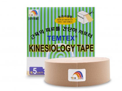 TEMTEX kinesio tape Classic XL, béžová tejpovací páska 5cm x 32m - EKONOMICKÉ BALENÍ