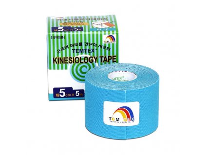 TEMTEX kinesio tape Classic, modrá tejpovací páska 5 cm x 5 m