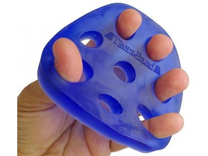 Thera-Band Hand Xtrainer - posilovač prstů a dlaně, modrý – tuhý