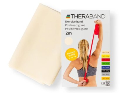 Thera-Band posilňovacia guma 2 m, béžová, veľmi slabá