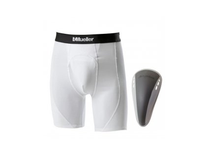 Mueller Flex Shield™ w/Support Shorts, suspenzor a šortky
