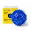 Rehabiq Masážna loptička ježko, modrá 10 cm