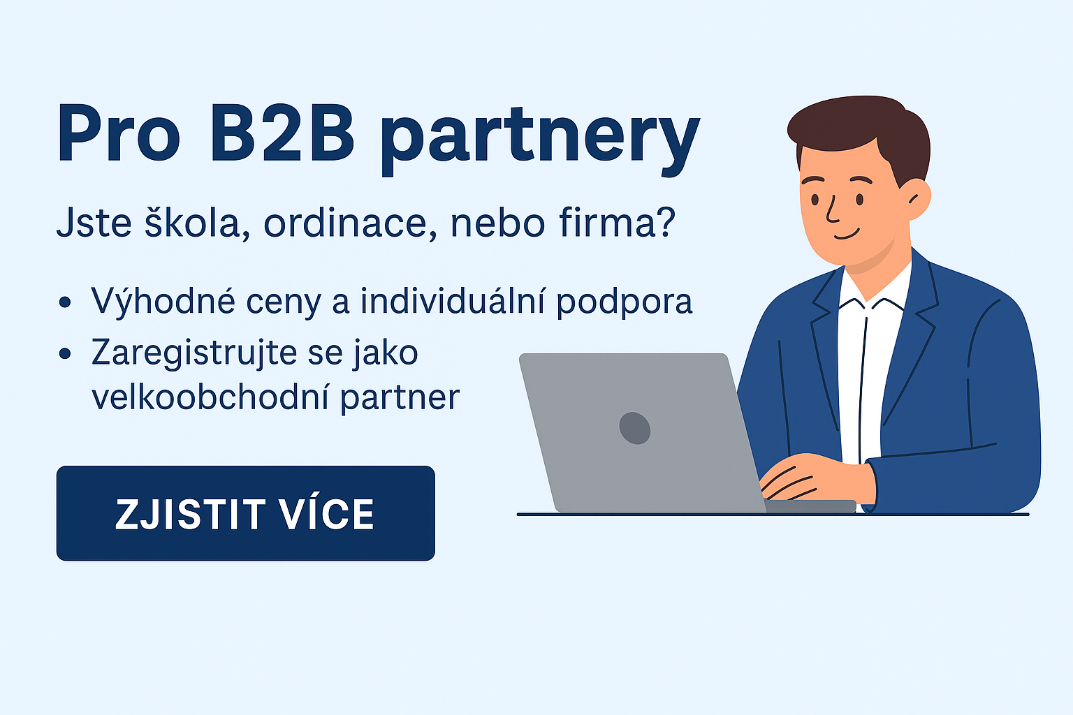 Nabídka B2B spolupráce pro firmy, školy a odborníky – výhodné ceny, registrace online.