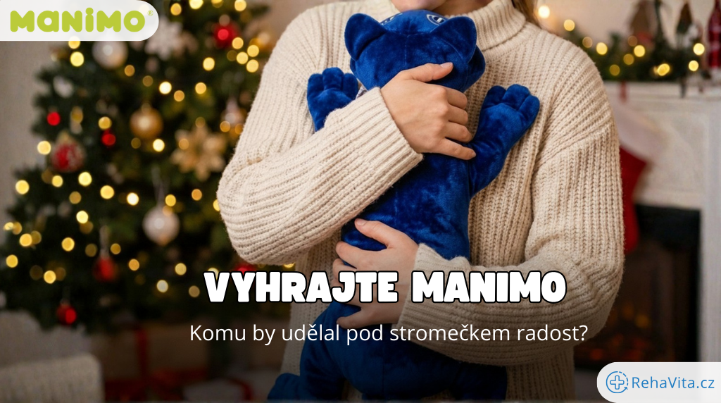 🎄🎁 Vánoční soutěž RehaVita.cz – hrajte o Manimo zátěžového plyšáka 🧸