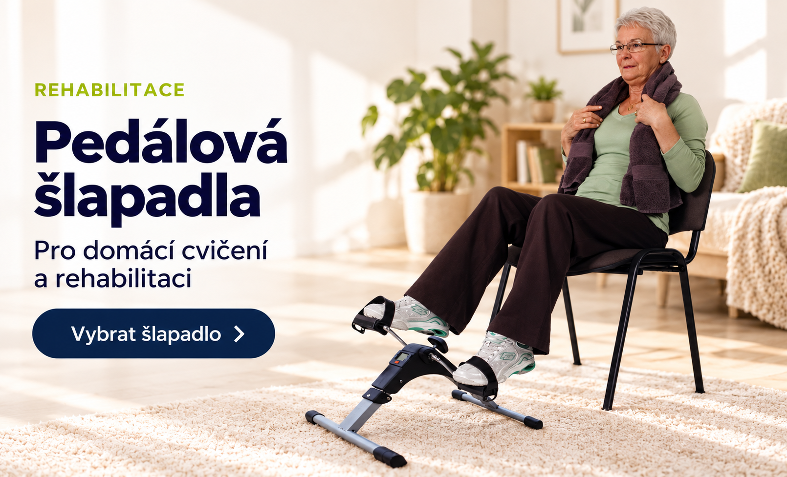 Rehabilitační pedálová šlapadla