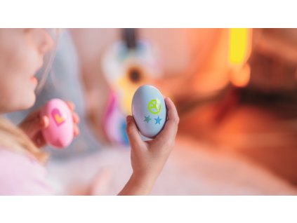 Goki Egg shaker – dřevěné hudební vajíčko pro rytmus a koordinaci