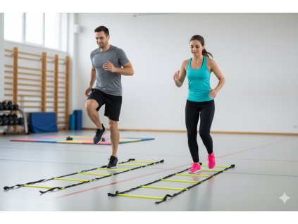 MegaForm Rytmický žebřík 4 m - dospělí