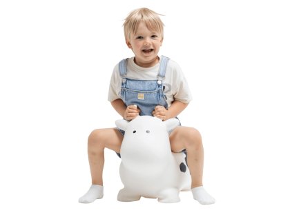 Gerardo's Toys dětské hopsadlo kravička bílá – My First Jumpy Cow - v akci