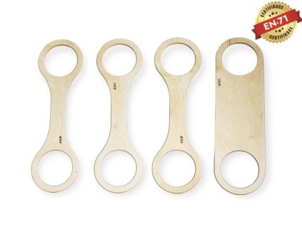 BaaVi Dřevěné mostky Balance Play SET 3+1