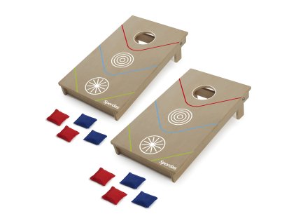 Spordas Cornhole – přenosná házecí hra (hod pytlíky na cíl) - celý set