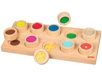 Goki Feel-a-pair – hmatové pexeso poznej a spáruj (senzorická hra)