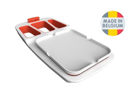 Theomatik - multifunkční jídelní podnos pro obsluhu jednou rukou MoVeS