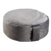 Trendy meditační polštář – sametový sedák 15 cm (šedivá)