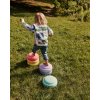Stapelstein balanční kameny Original Rainbow pastel – duhový set 6 ks - použití venku na balanc