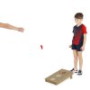 Spordas Cornhole – přenosná házecí hra (hod pytlíky na cíl) - ukázka hodů a velikosti